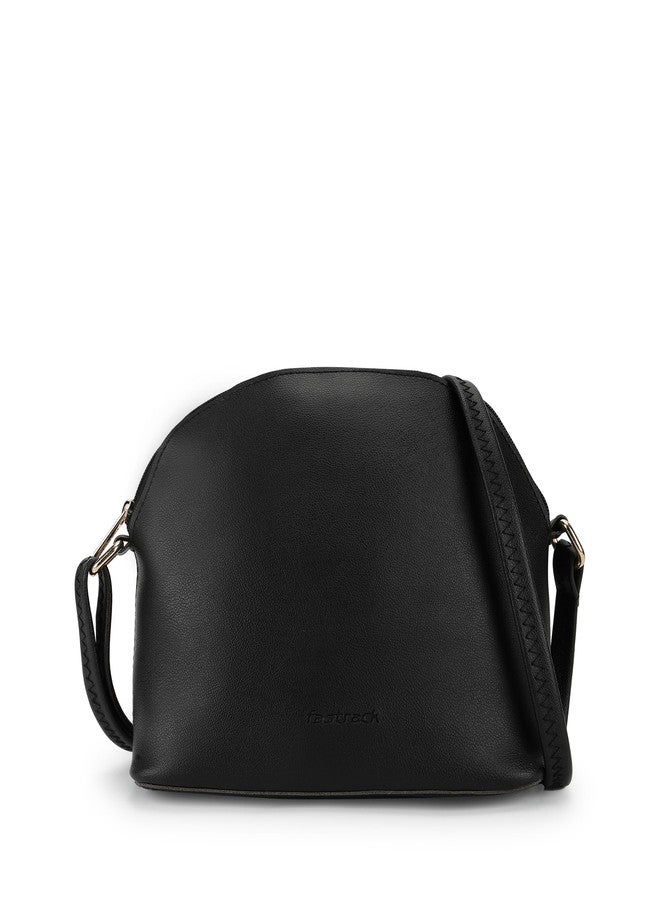 Fastrack Women Casual Sling Bag | For Casual Carry | Made Up Of Faux Leather, Black - Image 1